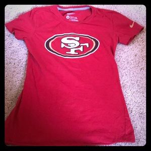 Nike San Francisco 49ers Shirt Slim Fit Size Small